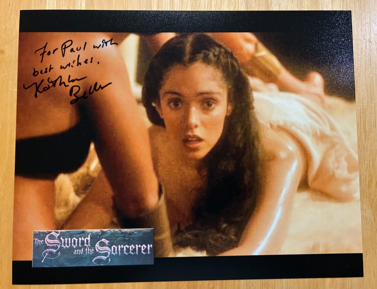 KATHLEEN BELLER Signed 8×10 Photo The Sword and the Sorcerer Autograph Alana