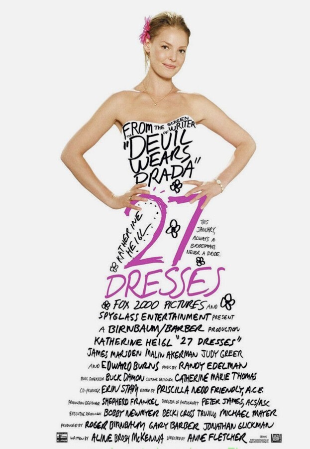 27 DRESSES Promo MOVIE POSTER 13×20 One Sheet KATHERINE HEIGL