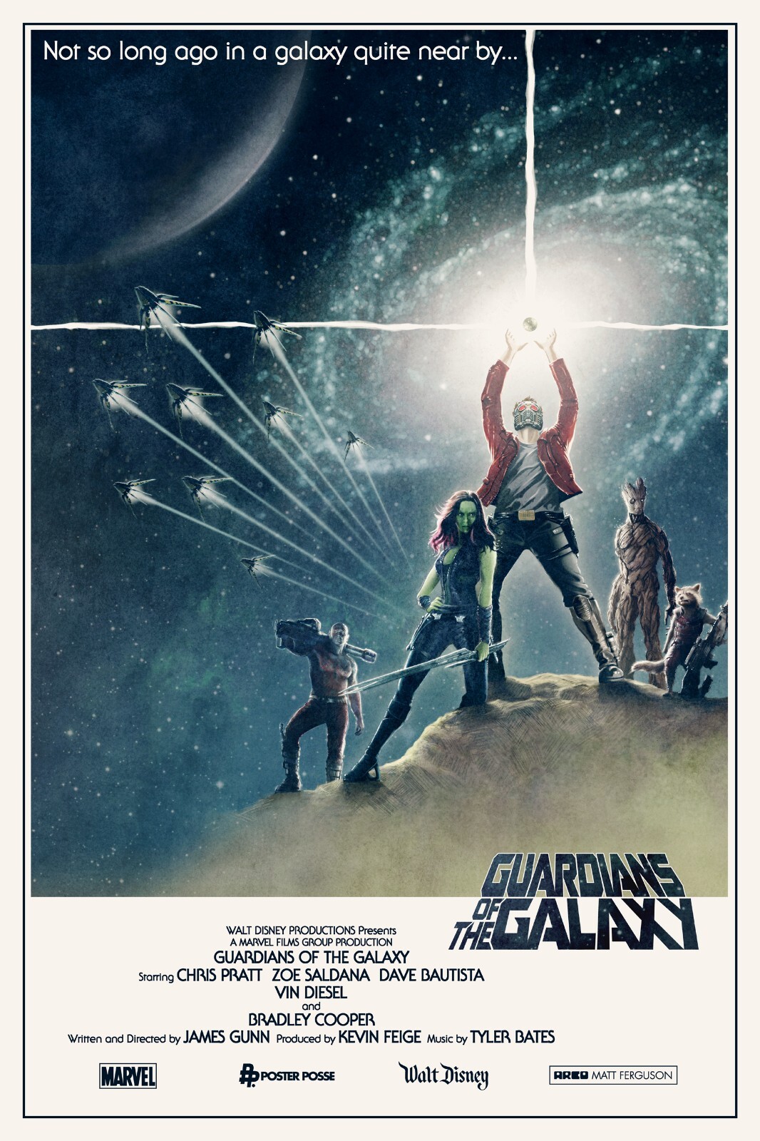 Guardians Of The Galaxy movie poster (Star Wars) – 11 x 17 inches
