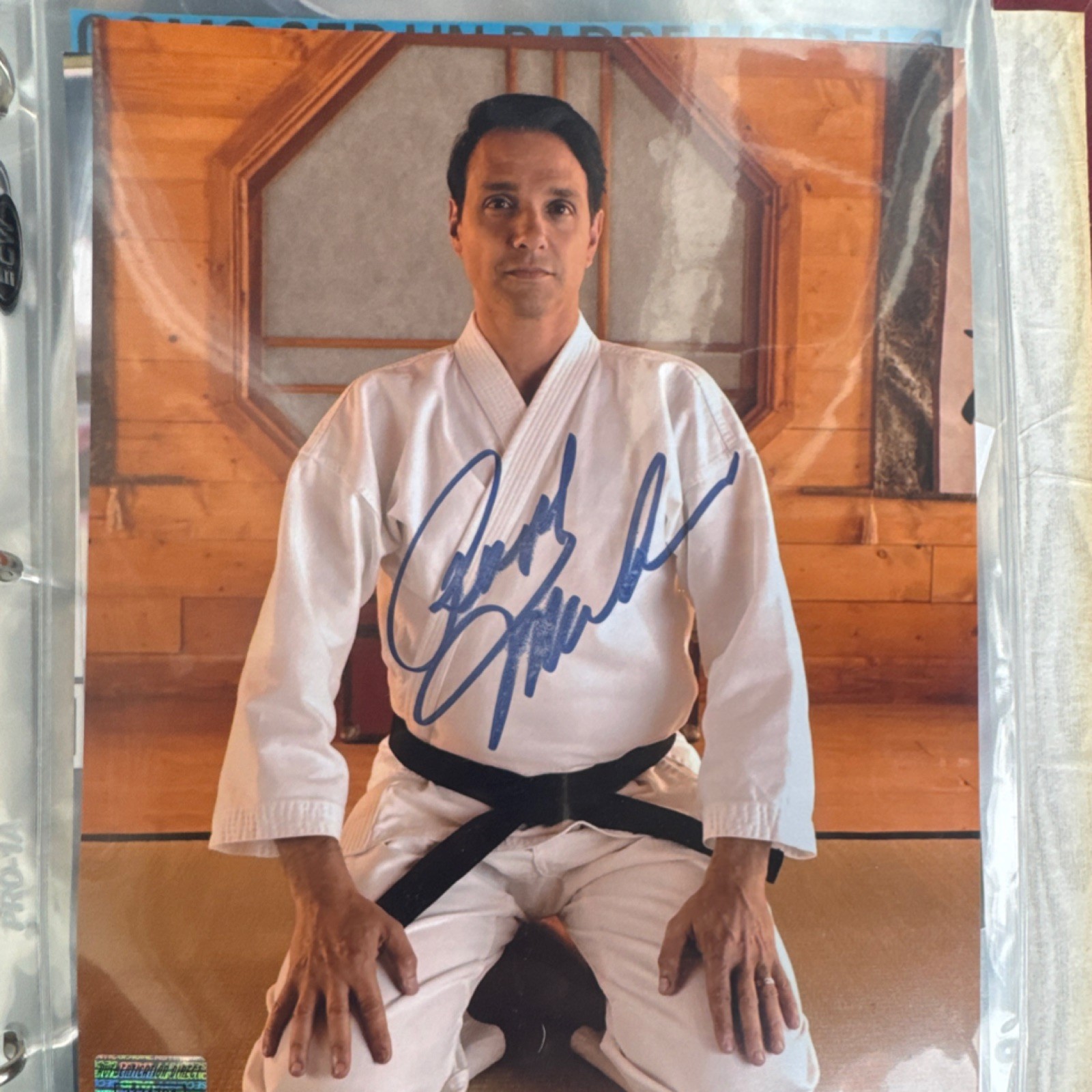 Karate kid Daniel Russo autographed 8 x 10 with via