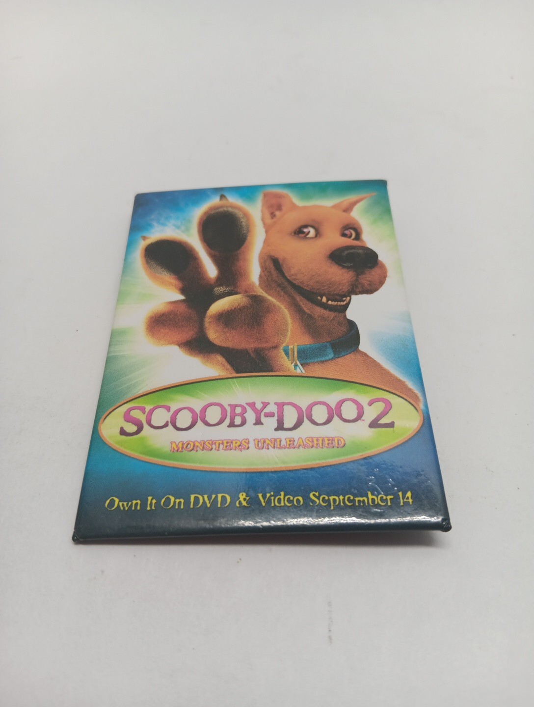 SCOOBY-DOO 2 MONSTERS UNLEASHED PROMOTIONAL PIN-RECTANGULAR BUTTON SHAPE