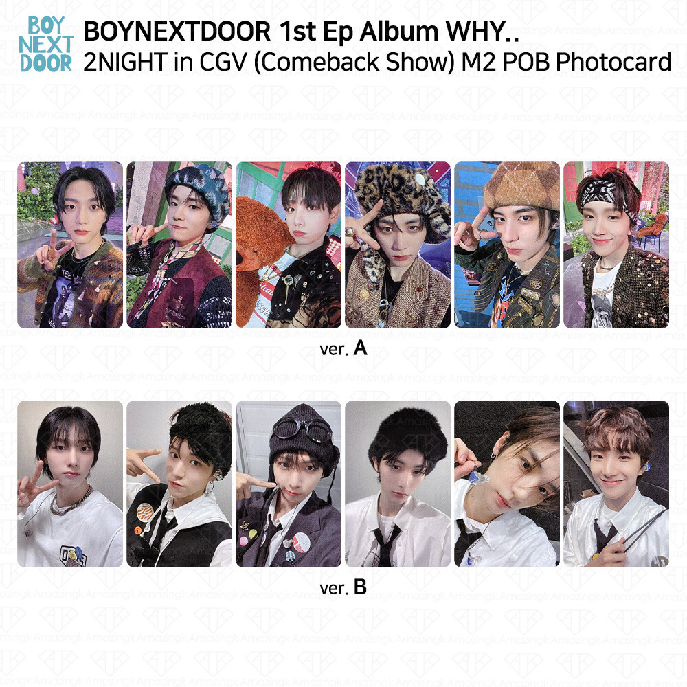 BOYNEXTDOOR WHY.. 2NIGHT in CGV Comeback Show M2 POB Photocard KPOP K-POP