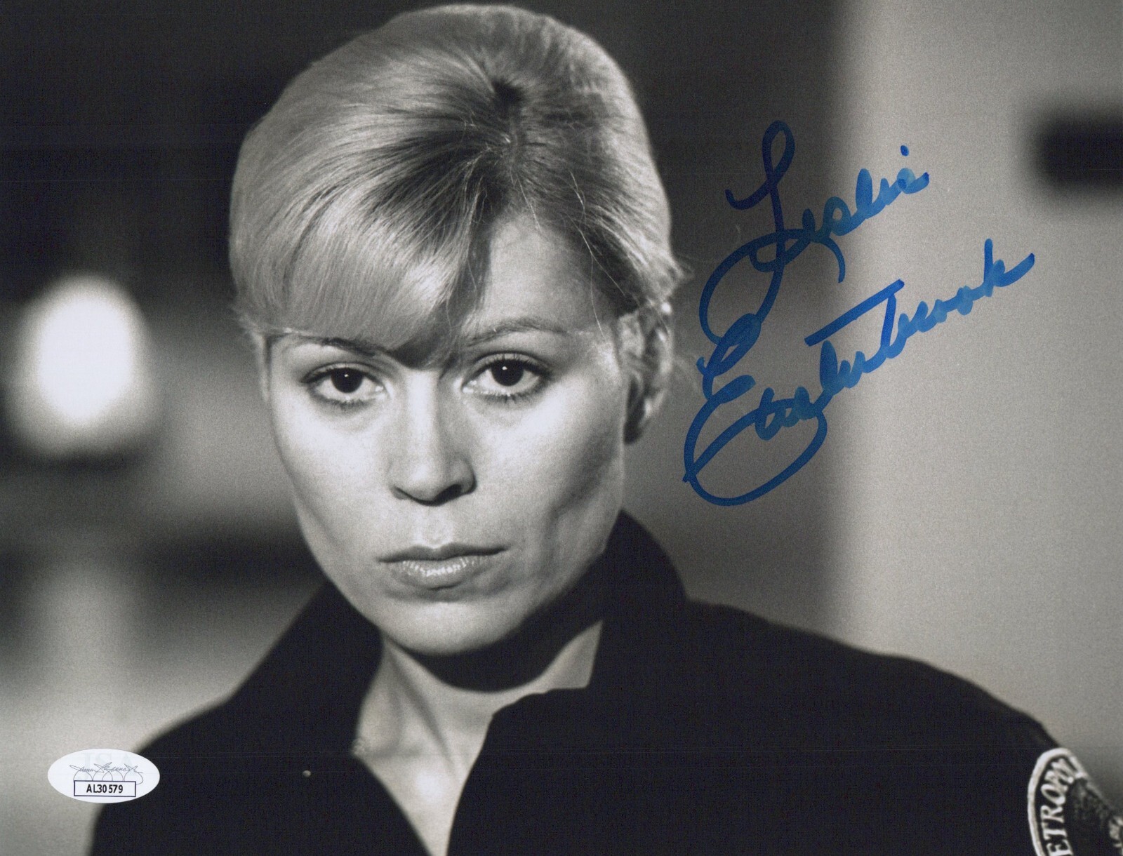 LESLIE EASTERBROOK Hand Signed POLICE ACADEMY 8×10 Photo Autograph JSA COA CERT