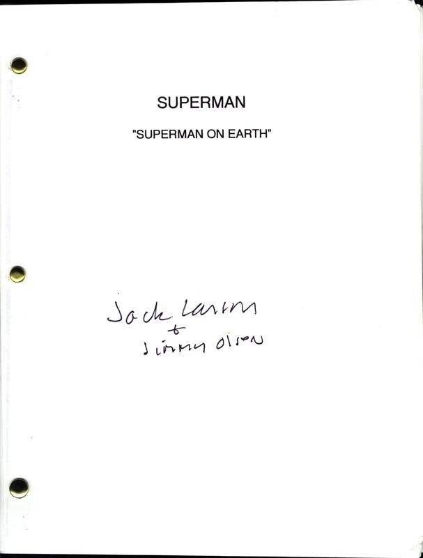 JACK LARSON – SCRIPT SIGNED CIRCA 1951