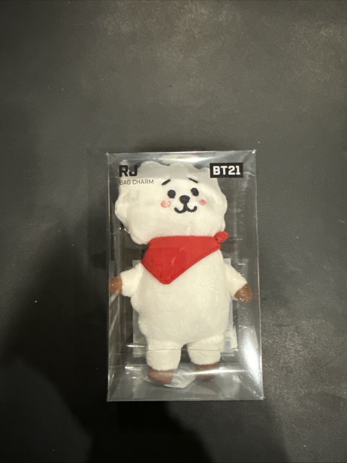 RJ Bag Charm Jungkook Official Plush Doll BTS BT21 x Line Friends NEW