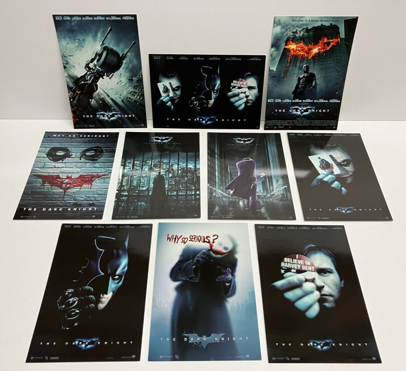 Batman THE DARK KNIGHT Movie Promotional Post card Set 1-10