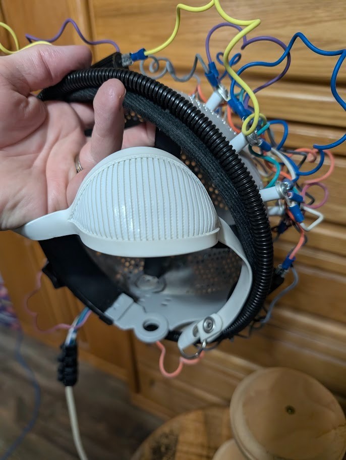 Fan-made Ghostbusters -like Colander Aura Hat