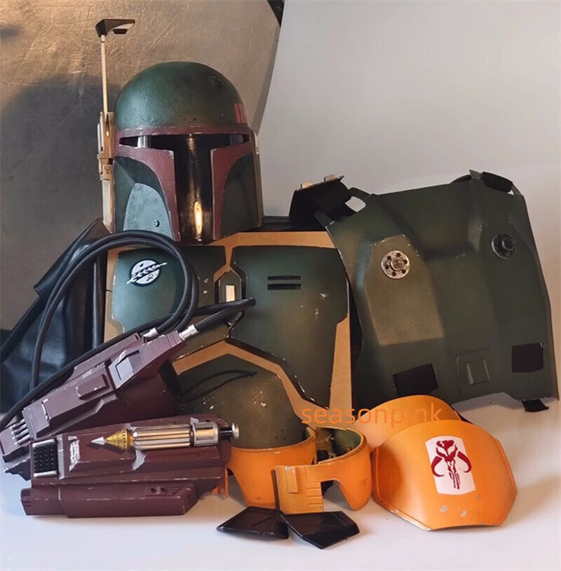 US! Star Wars The Mandalorian Body Armor With Helmet Sui Boba Fett Cosplay Prop