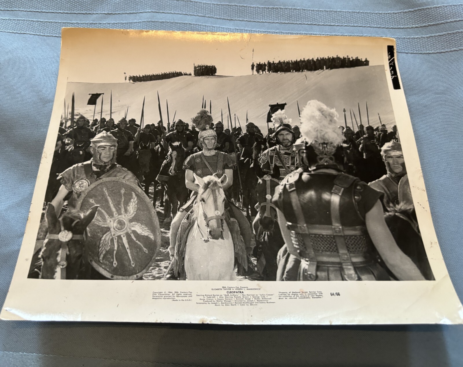 Vintage 1963 Movie Press Photo Cleopatra Staring Liz Taylor & Ricard Burton