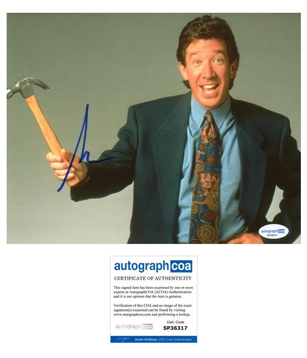 Tim Allen “Home Improvement” AUTOGRAPH Signed ‘Tim Taylor’ 8×10 Photo B ACOA