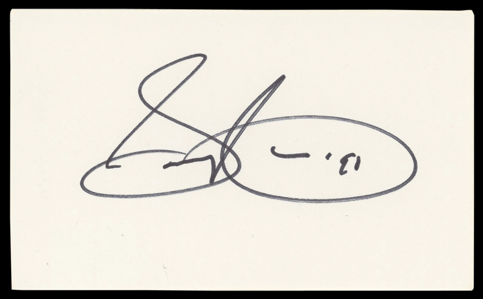 Sammy Cahn Musician Authentic Signed 3×5 Index Card Autographed BAS #BM57071
