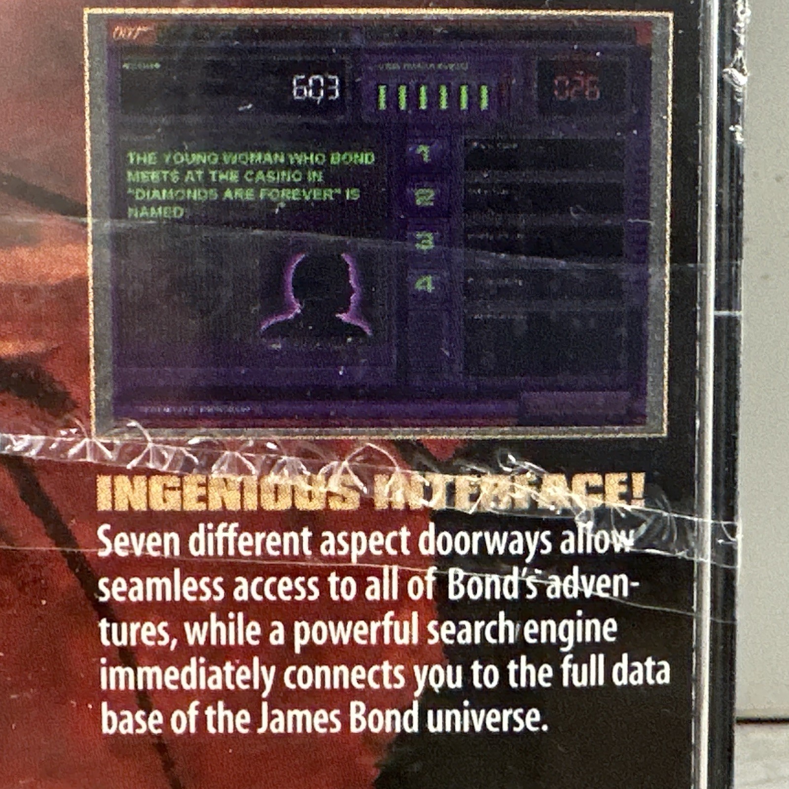 New Sealed “The Ultimate James Bond” Interactive Dossier Kit 2 Cd ROM Windows 95