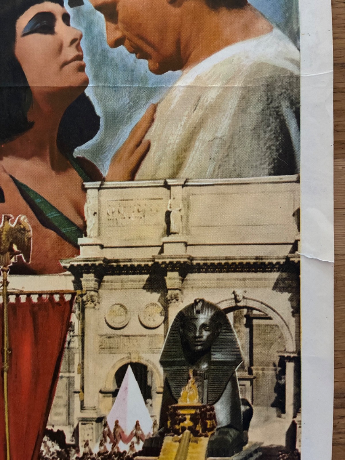 Original 1963 CLEOPATRA Movie Poster British Quad 30×40 Elizabeth Taylor UK
