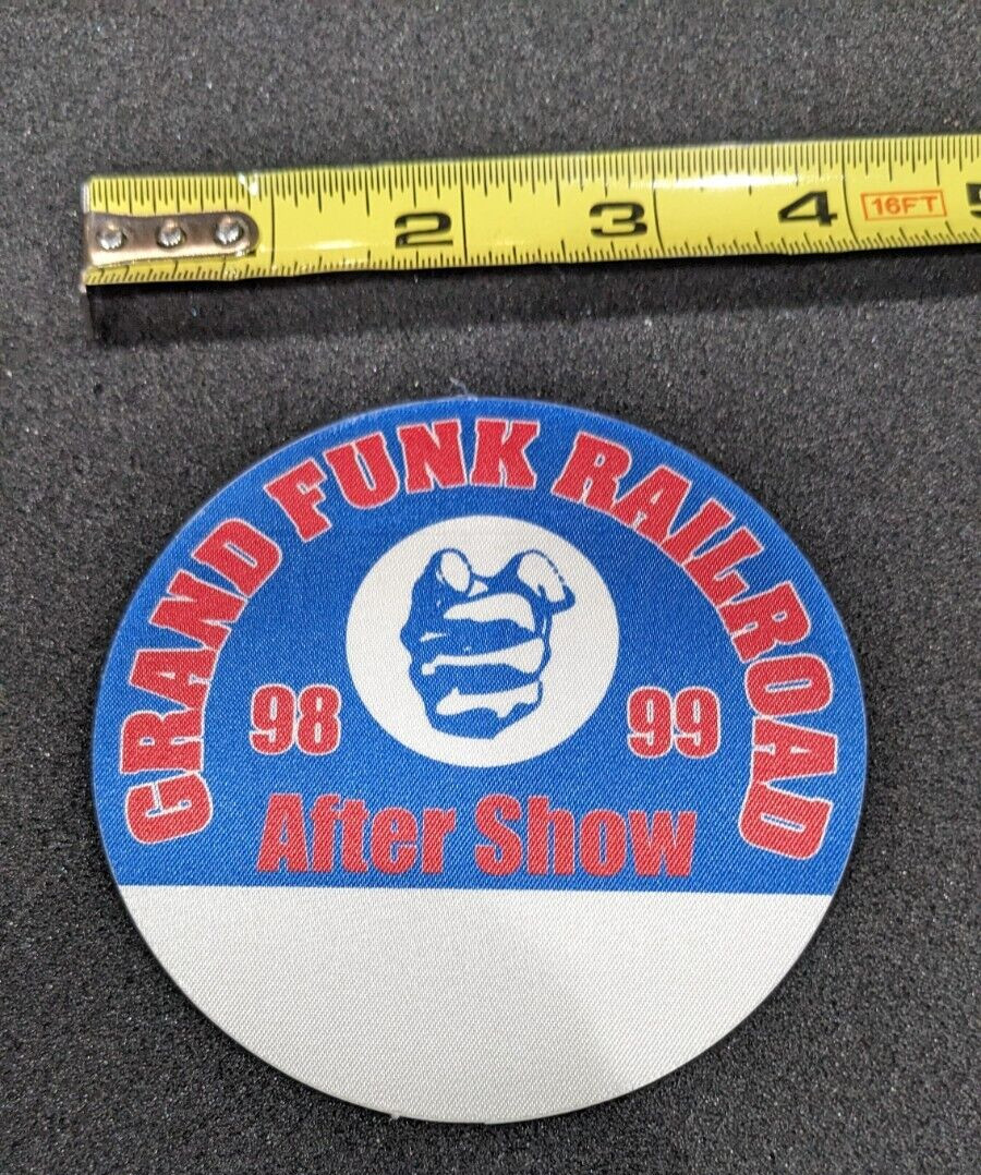 *NEW* GRAND FUNK RAILROAD 1998-1999 TOUR SILK AFTER SHOW PASS STICKER