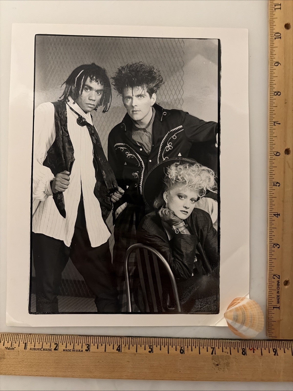 THOMPSON TWINS 8″x10″ Promo Publicity Photograph B&W Glossy Vertical Original
