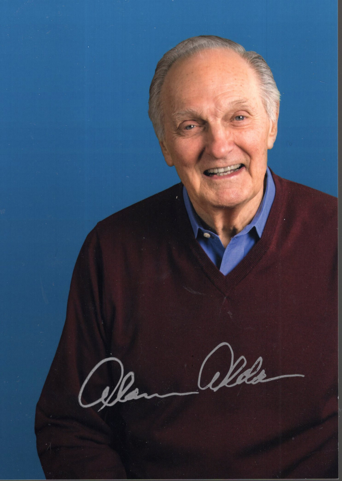 ALAN ALDA PRE-PRINTED AUTOGRAPH 5×7 COLOR PHOTO LEGENDARY ACTOR FROM MASH