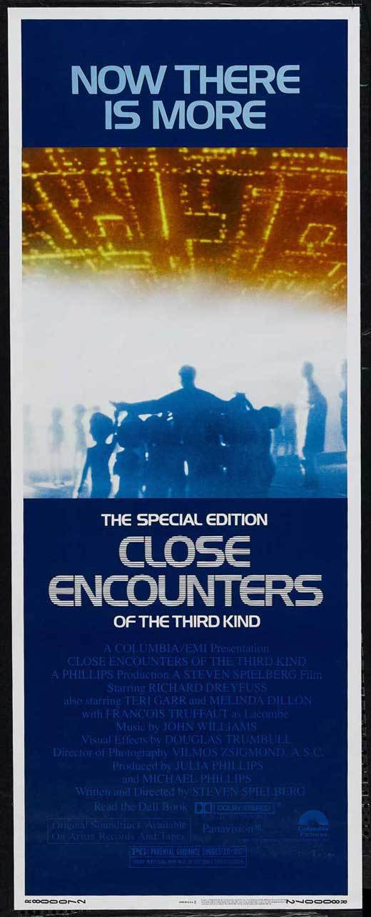 CLOSE ENCOUNTERS OF THE THIRD KIND Movie POSTER 14×36 Insert Richard Dreyfuss
