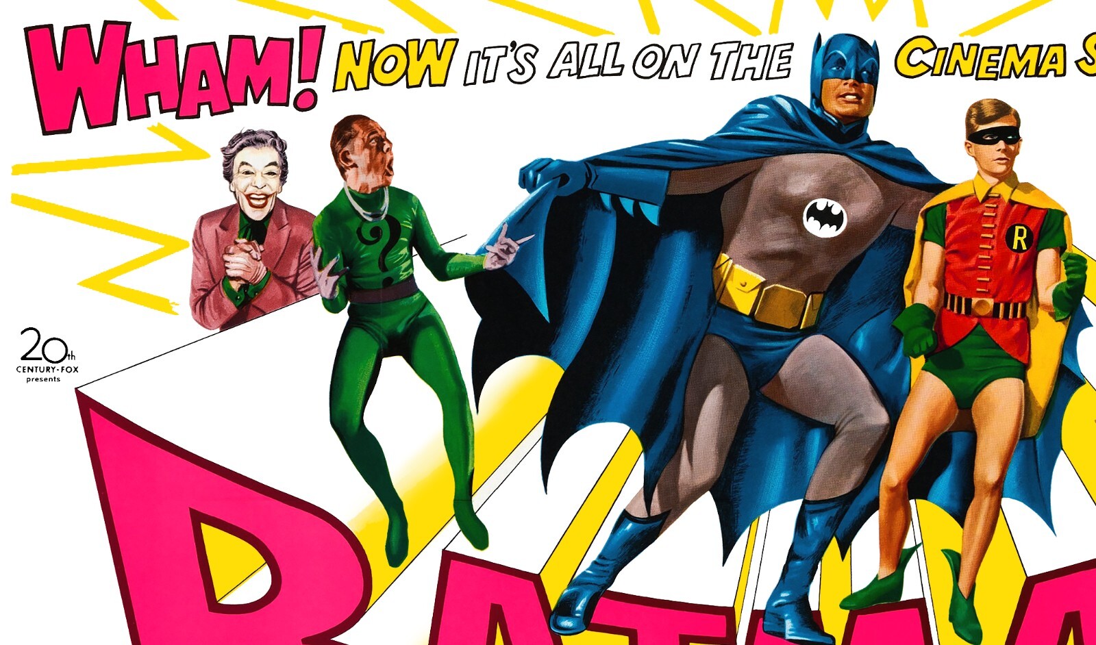 “BATMAN” (1966) rare British quad 30″x40″ movie poster based on the TV show!