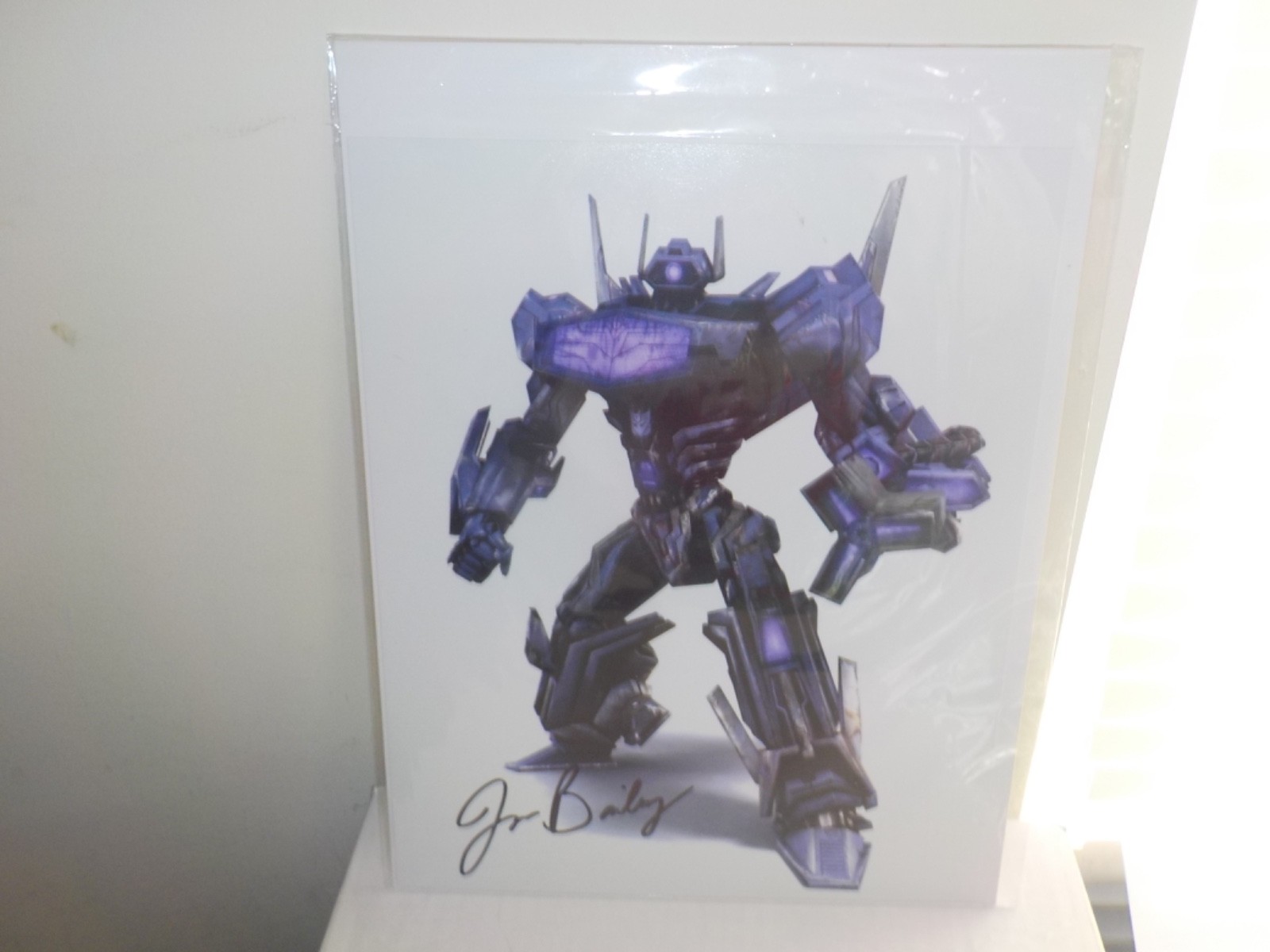 Jon Bailey Signed Transformers Shockwave Decepticon Photo PSA BAS Pass Guarantee