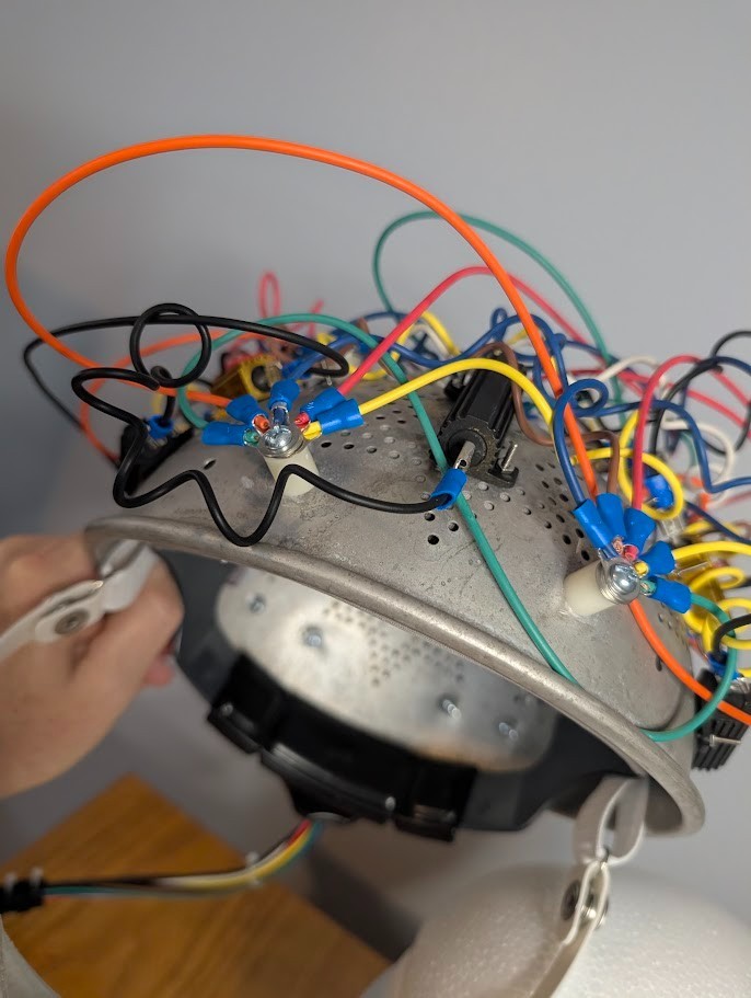 Fan-made Ghostbusters -like Colander Aura Hat