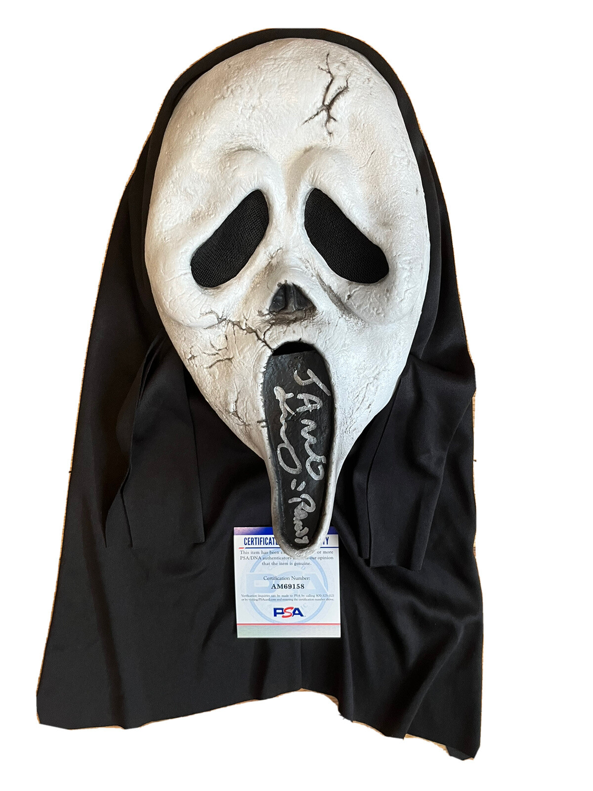 JAMIE KENNEDY SIGNED AUTOGRAPHED SCREAM GHOSTFACE MASK RANDY PSA/DNA COA