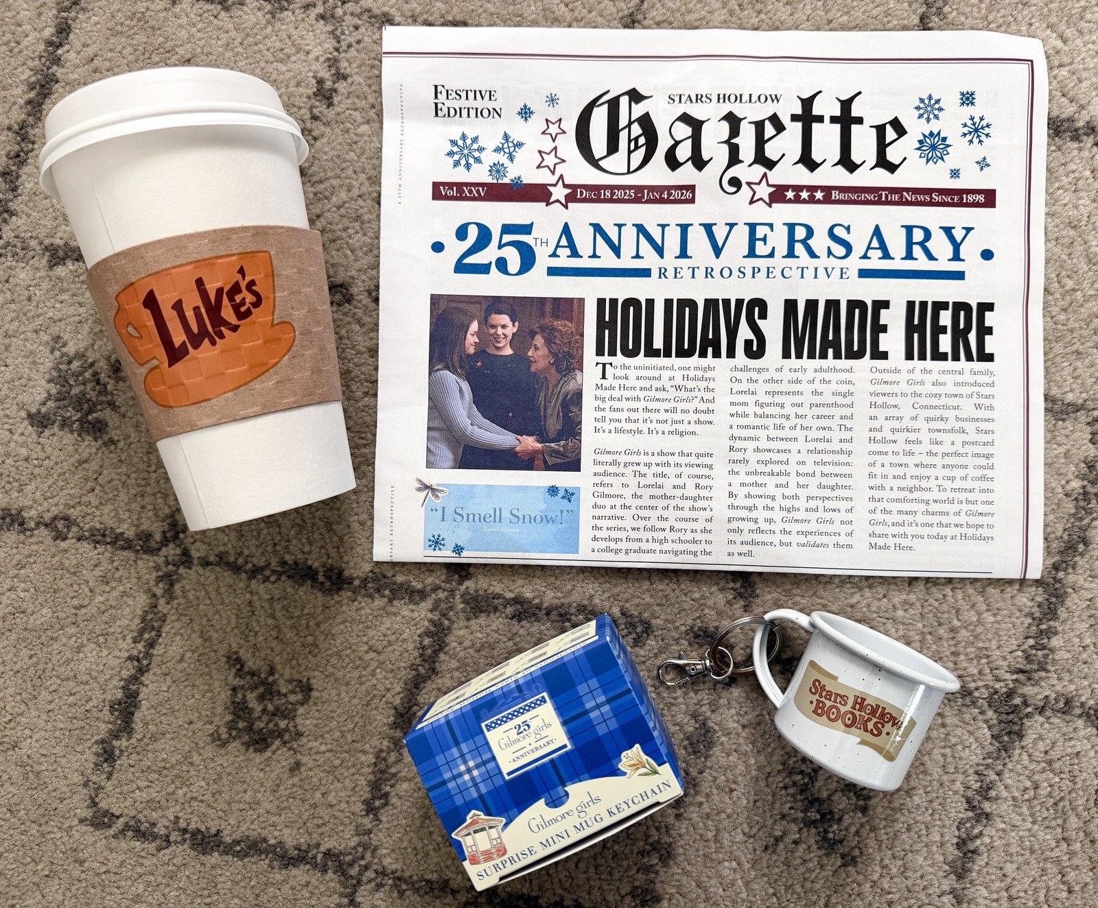 Gilmore Girls 25th Anniversary Holidays Made Here Souvenir Bundle Pack
