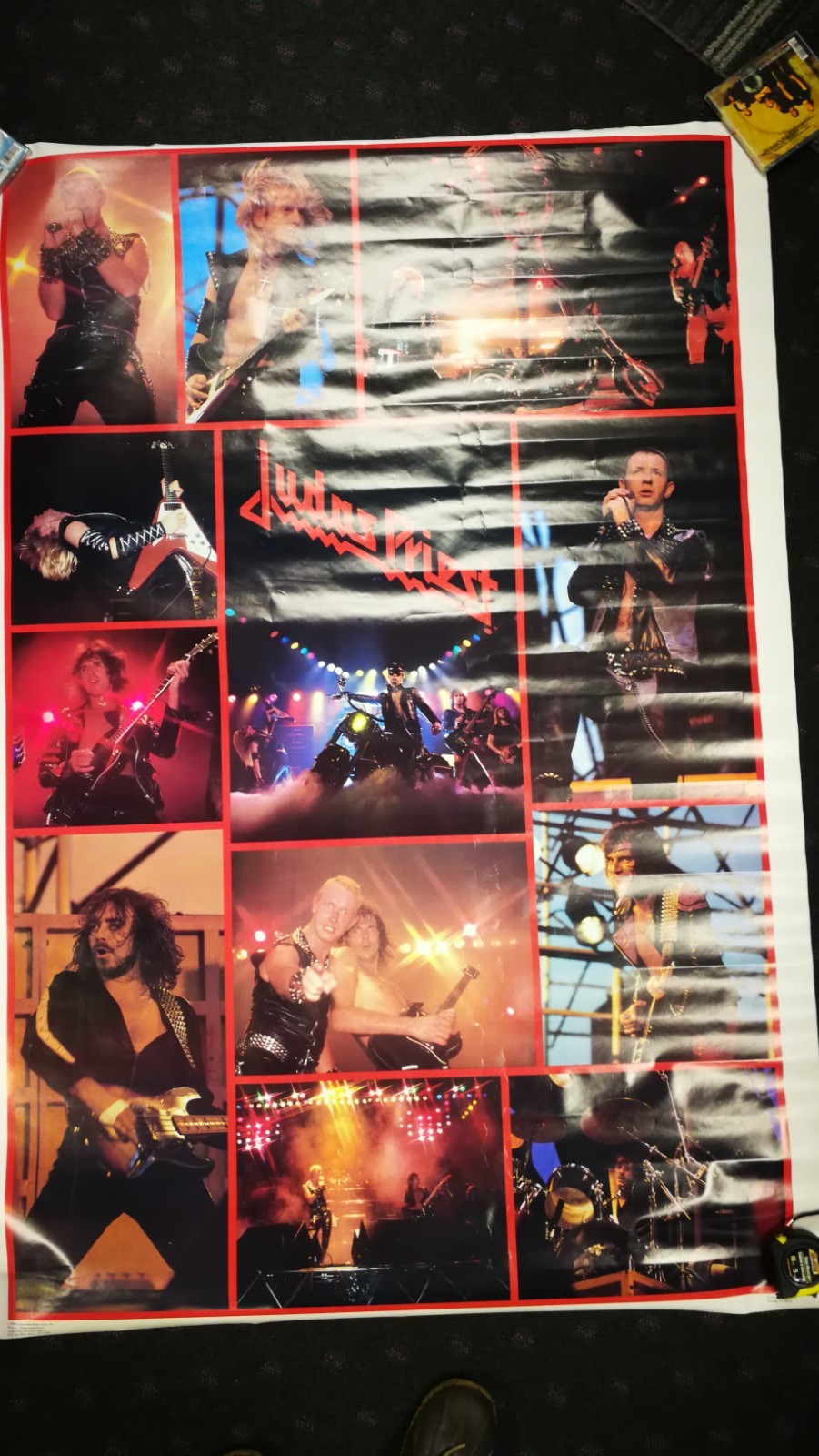 JUDAS PRIEST 1982 HUGE 40×60 Subway Tour Poster Rob Halford SCARCE Heavy Metal