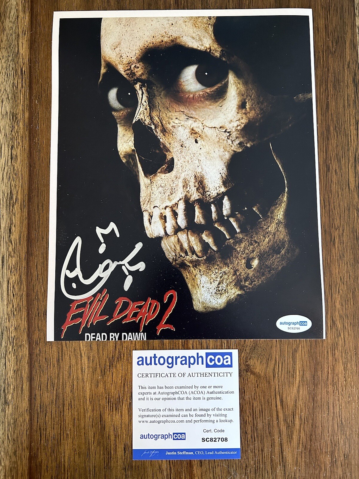Joseph Loduca ‘Evil Dead 2’ Composer Signed Autograph 8×10 Photo ACOA