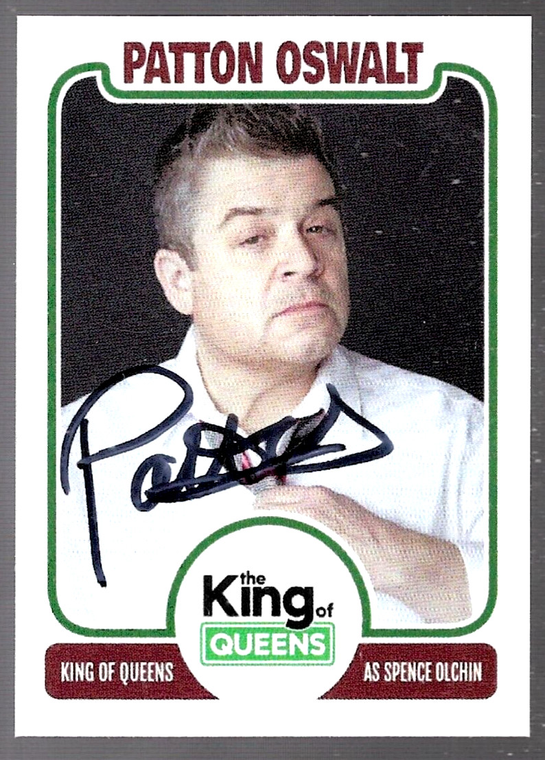 PATTON OSWALT autographed KING OF QUEENS Spence Olchin signed custom card 4
