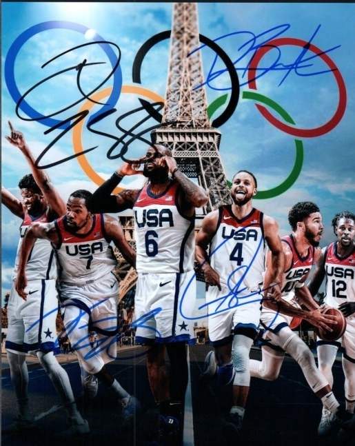 2024 Team USA Basketball Autographed Original 8×10 Photo LOA TTM