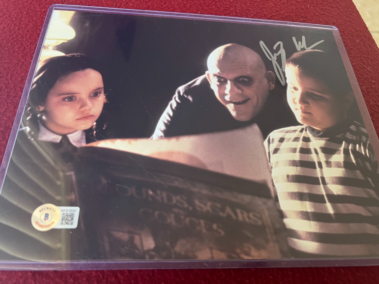 THE ADDAMS FAMILY / JIMMY WORKMAN / “PUGSLEY” / Autograph SIGNED Beckett COA AA