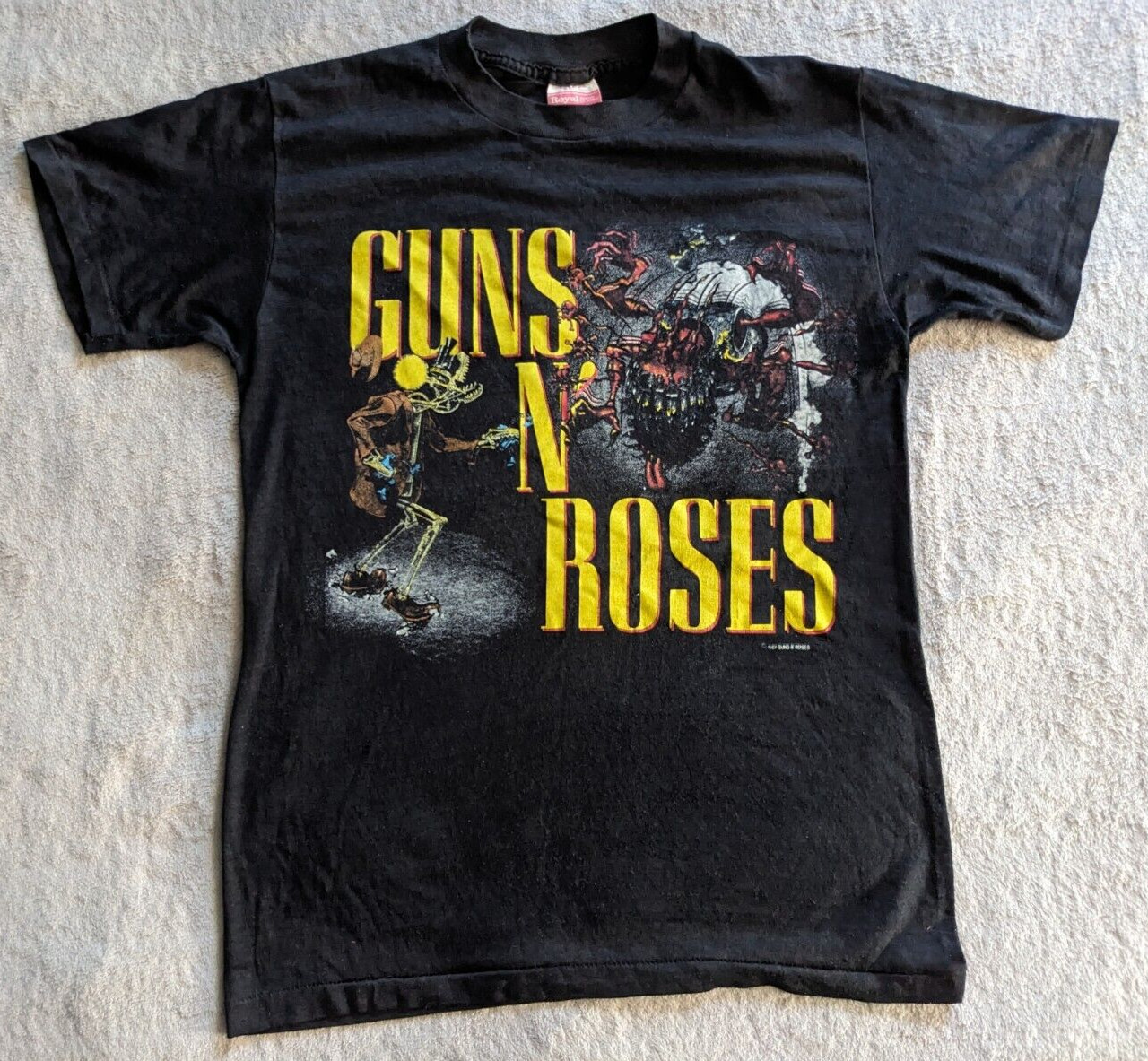 GUNS N ROSES Appetite for Destruction 1987 Concert Tour T-Shirt M ORIGINAL VTG