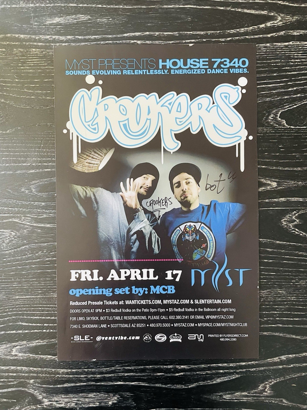 CROOKERS & BOT SIGNED AUTOGRAPHED POSTER FRAMED ‘DJ’ *RARE* EDM HOUSE MUSIC
