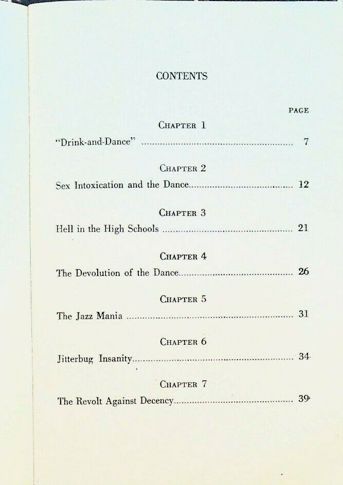 The Heritage of Hell The Modern Dance Booklet Dan Gilbert Anti Jazz Jitterbug