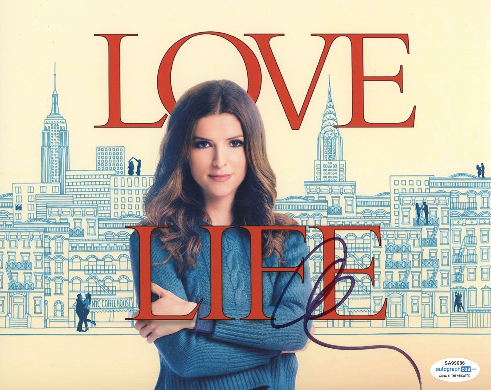 Anna Kendrick “Love Life” AUTOGRAPH Signed ‘Darby’ 8×10 Photo ACOA