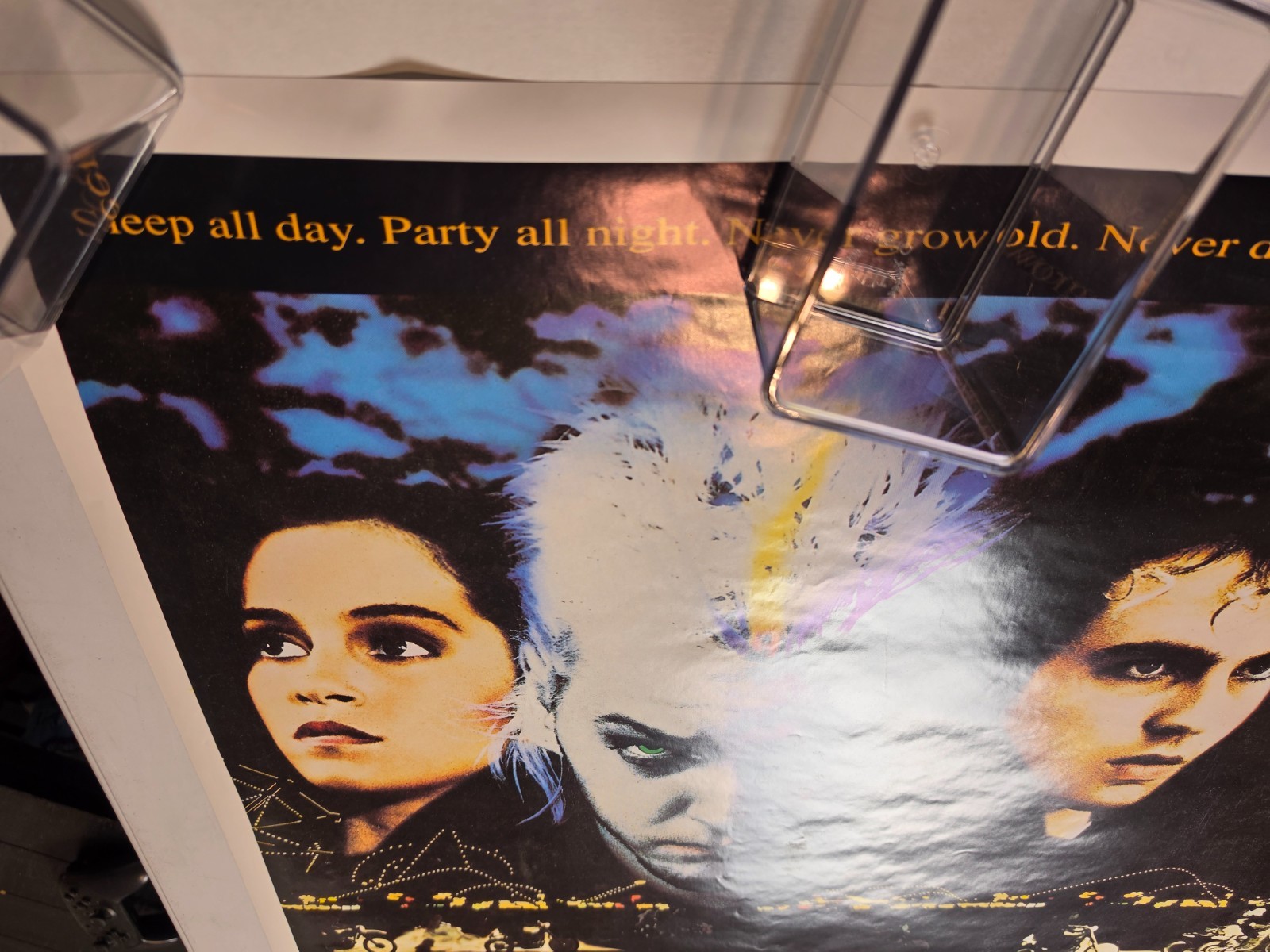 1987 The Lost Boys UK Film Movie Warner Bros. Poster 35 x 25 Rare Great Britain
