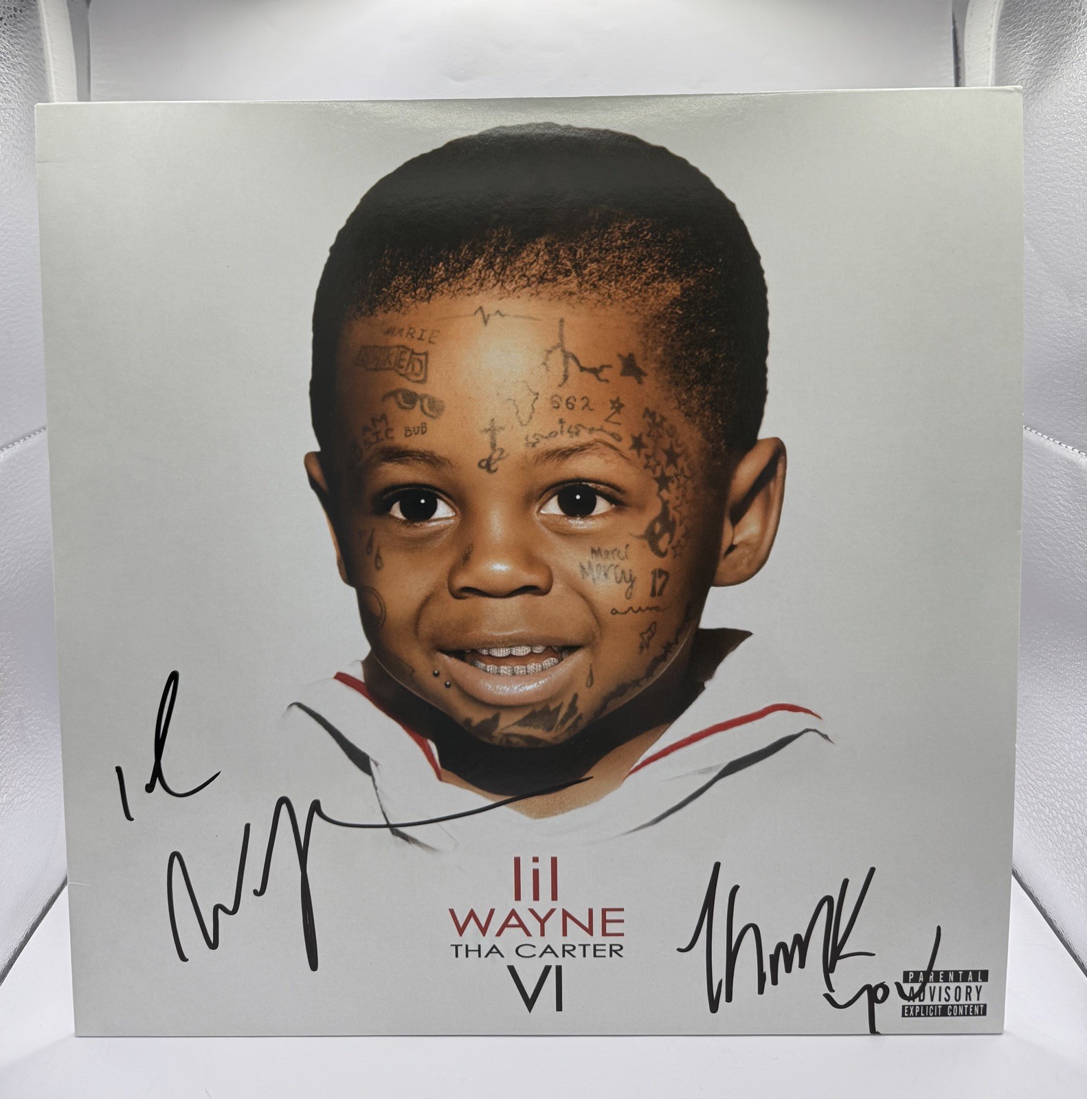LIL WAYNE SIGNED/AUTOGRAPHED THA CARTER VI VINYL *RARE*