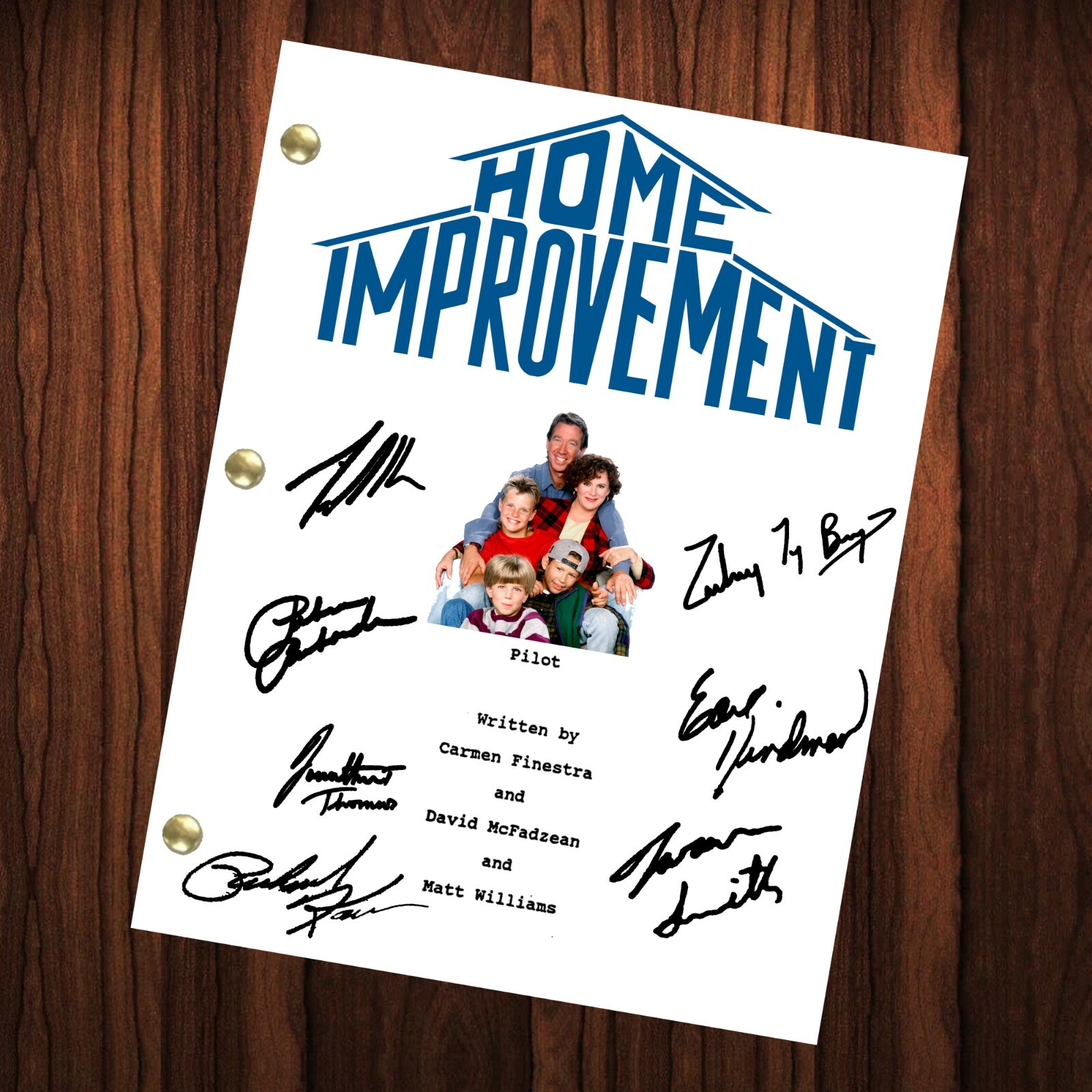 Home Improvement Tim Allen Autographed Signed TV Show Script Pilot Episode