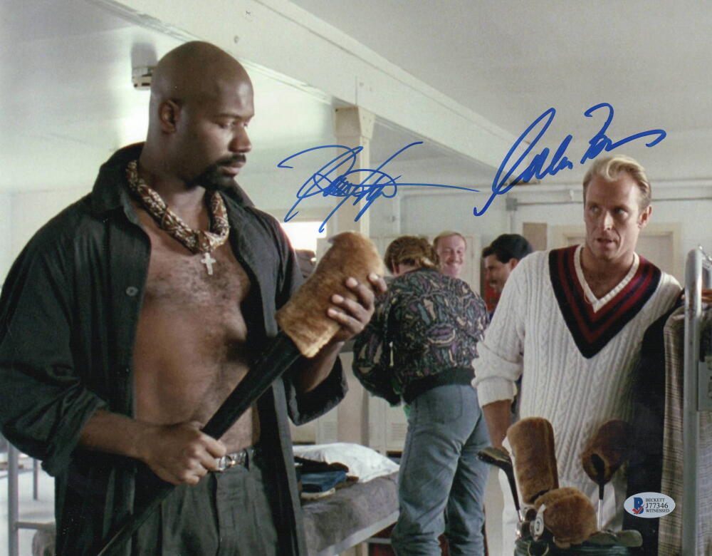 DENNIS HAYSBERT CORBIN BERNSEN SIGNED 11X14 PHOTO MAJOR LEAGUE AUTOGRAPH BECKETT