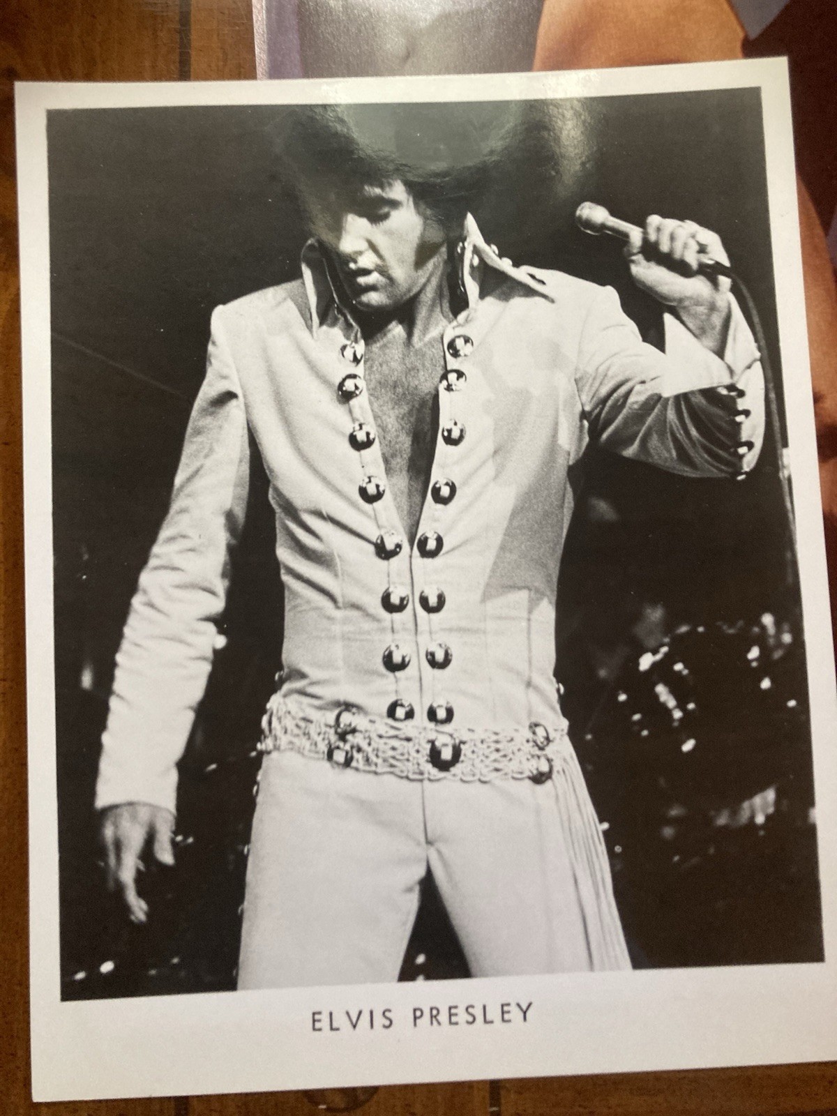 ELVIS PRESLEY 8×10 Original Photo Old Kodak Paper Iconic Pose