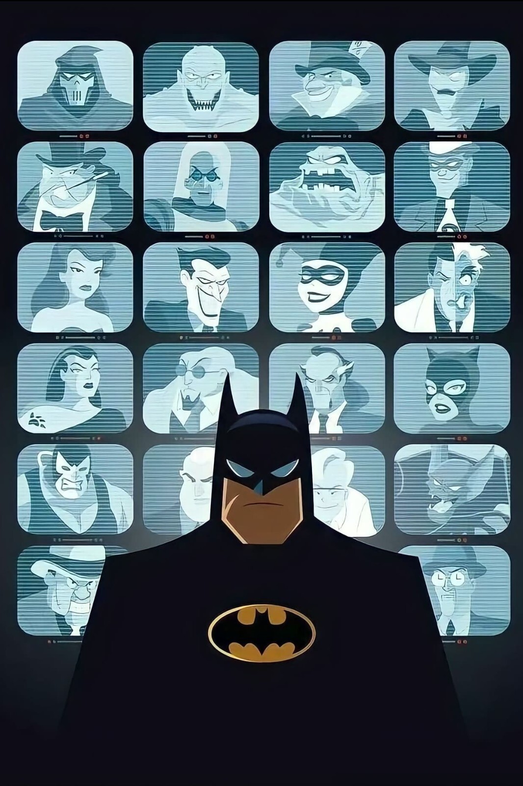 1992 Batman The Animated Series Poster 11X17 DC Mark Hamill Kevin Conroy Joker🍿