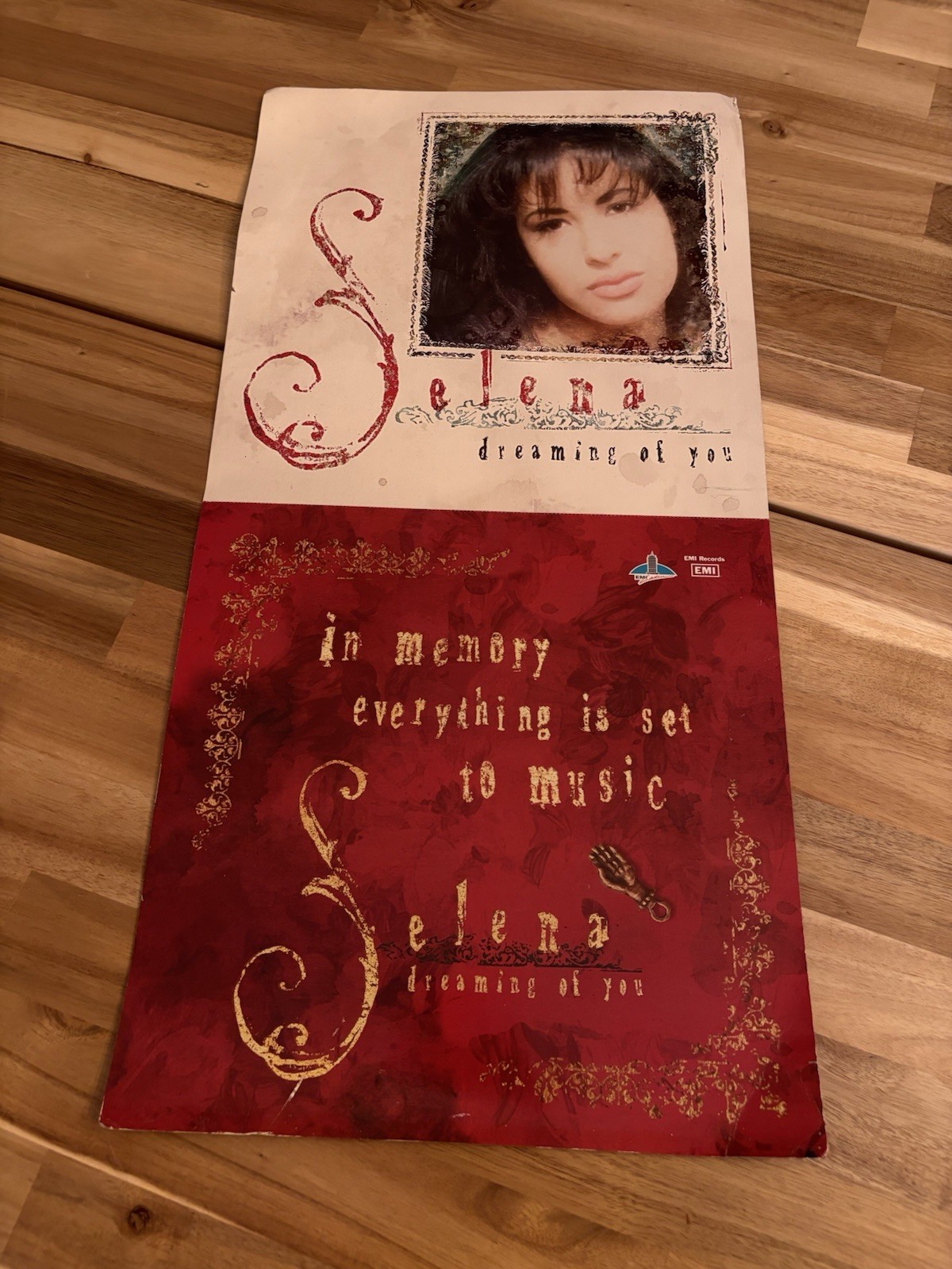 Selena Dreaming of You Vintage Double Sided Promotional Poster 12 X 24