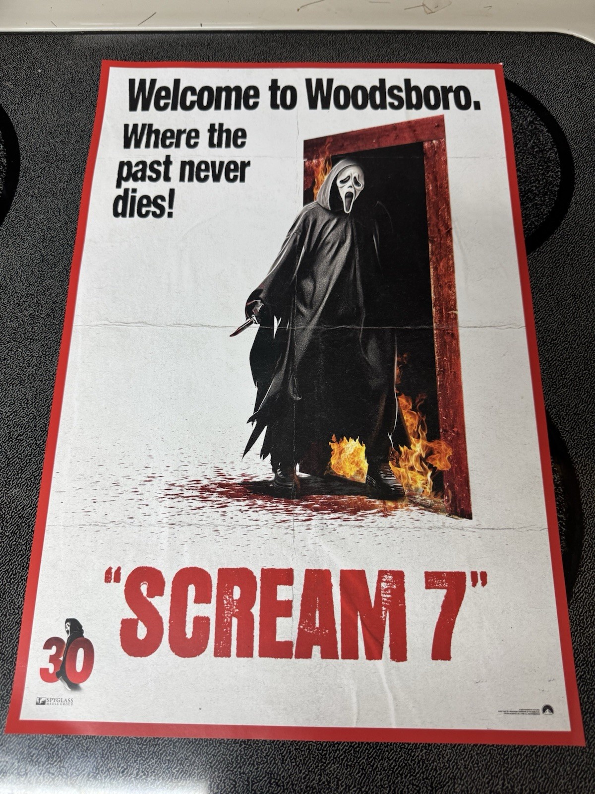 Scream 7 Movie Poster 12″x18″. 30th Anniversary Ghostface Welcome To Woodsboro