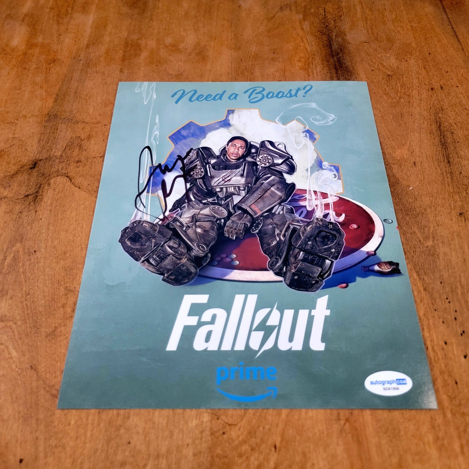 Aaron Moten signed Fallout A 8×10 photo autograph ACOA COA