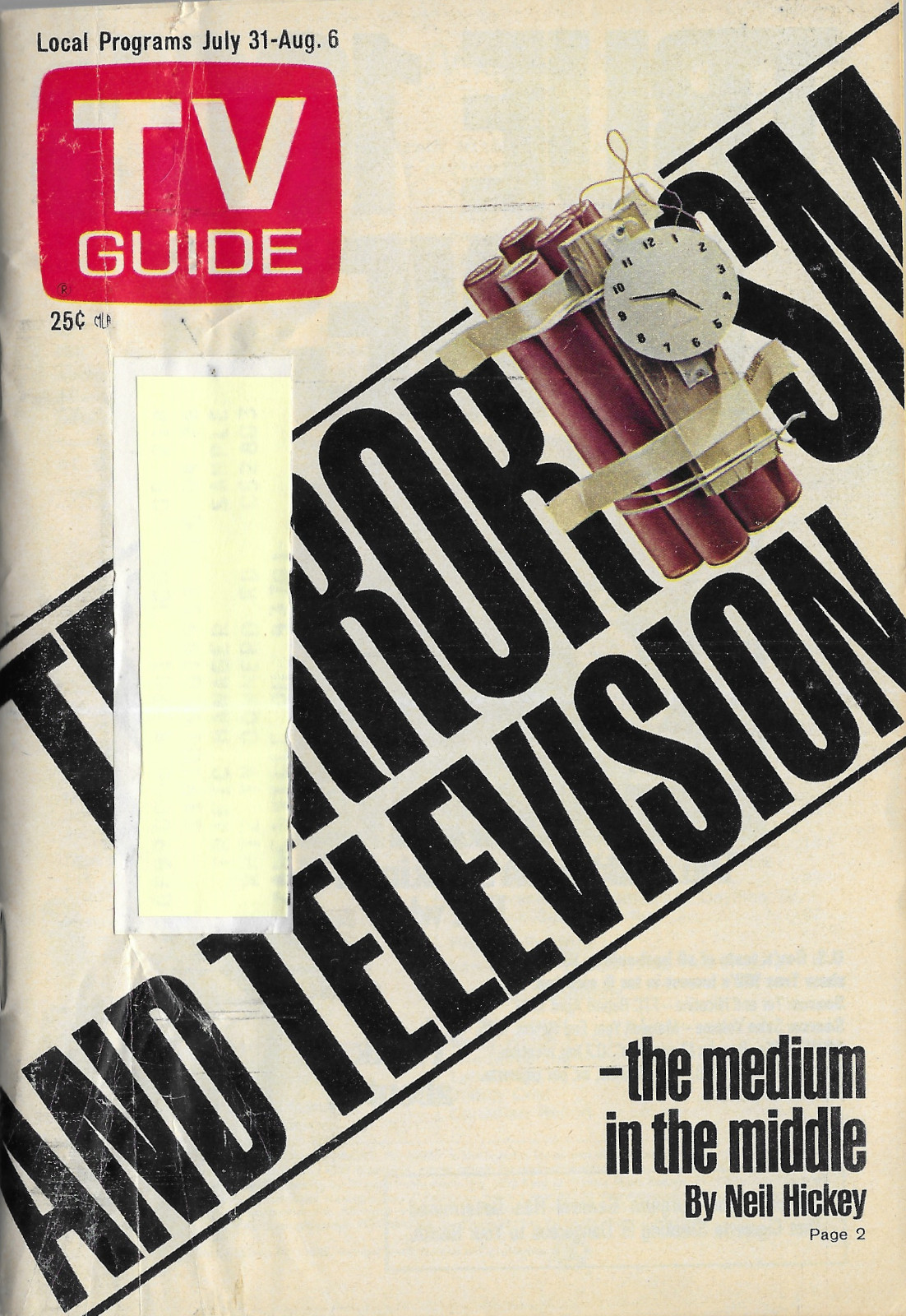 1976 TV Guide – Terrorism and Television – Good Times – Beach Boys – Daytime TV
