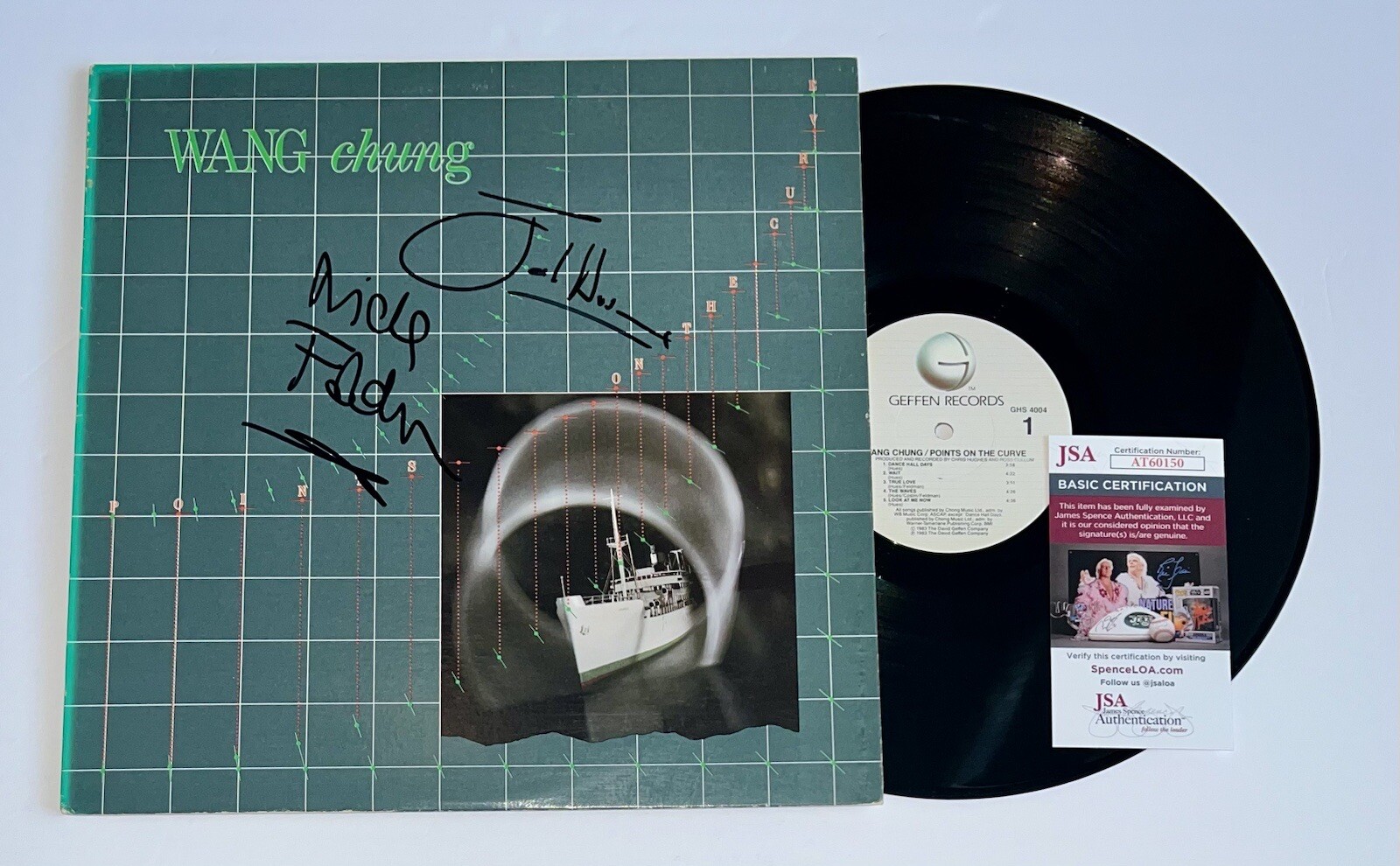 WANG CHUNG HAND SIGNED AUTOGRAPHED VINYL ALBUM LP JSA COA JACK HUES NICK FELDMAN