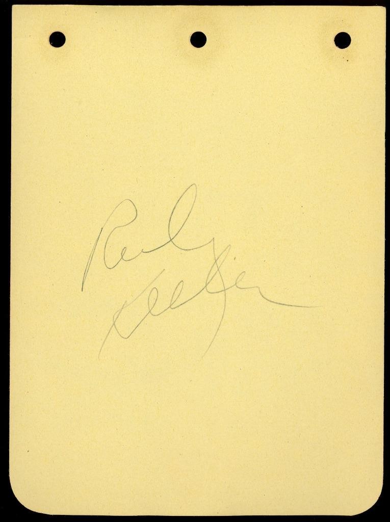 RUBY KEELER (1909-1993) signed album page | “Footlight Parade” – autograph