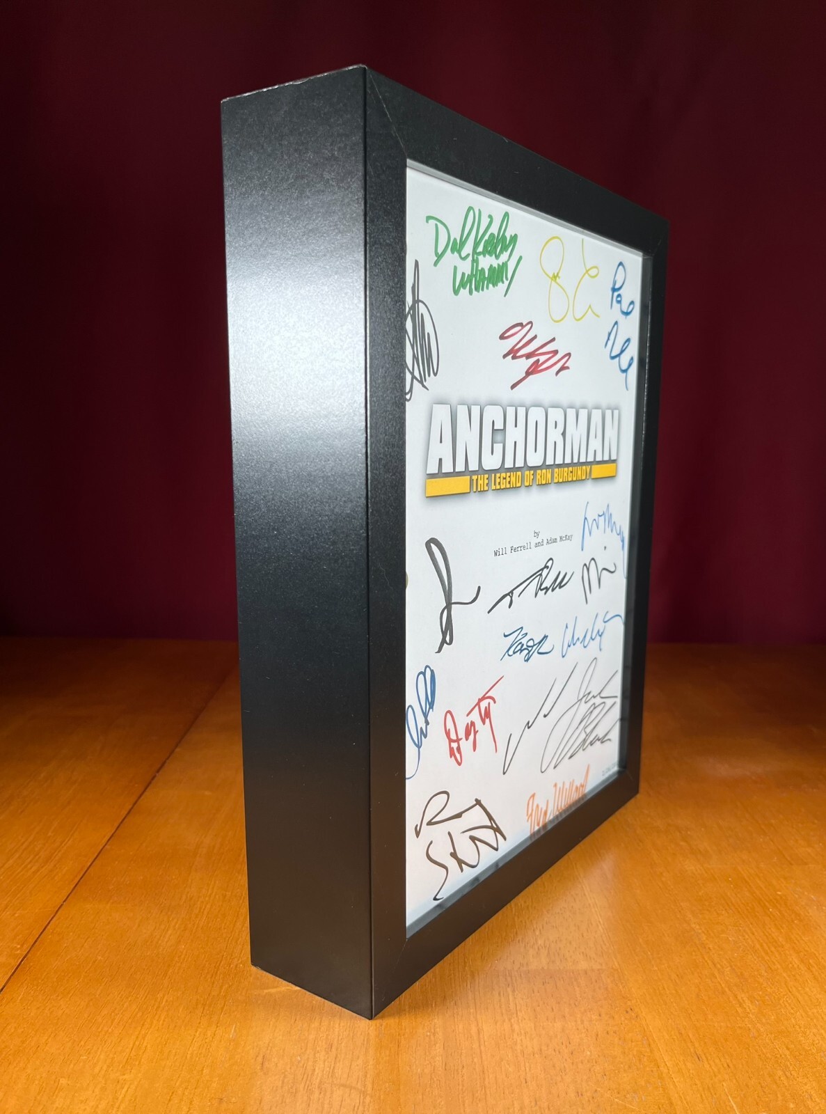 Anchorman Script Signed- Autograph Reprints- 106 Pgs- Ron Burgundy, Will Ferrell