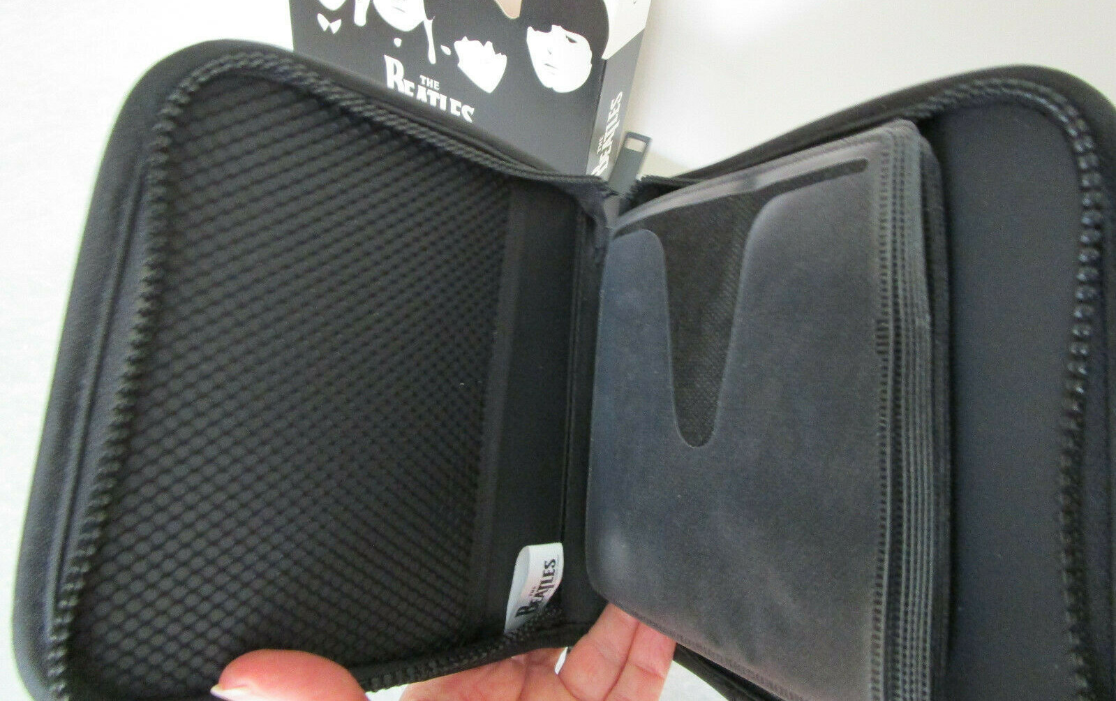 New BEATLES Metal Key Fob dated 2002 & CD DVD Storage Case Original RETRO STOCK