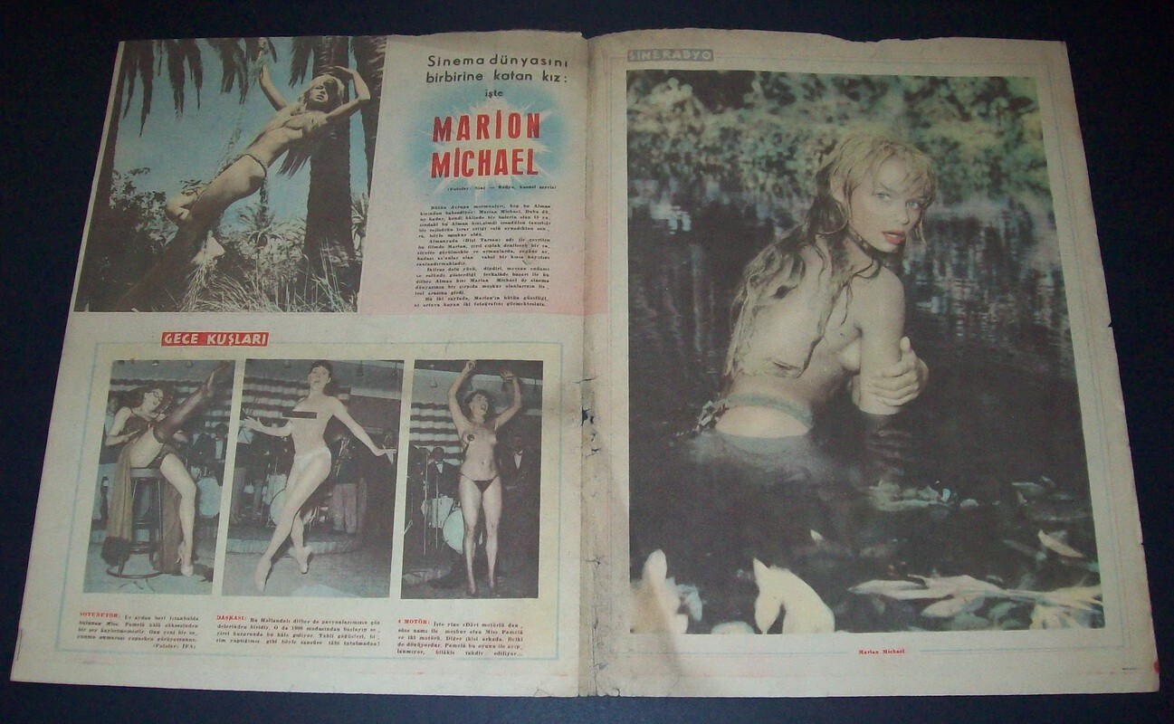 MARION MICHAEL – LIANE JUNGLE GODDESS Turkish Magazine CENTERFOLD/CLIPPING 48369